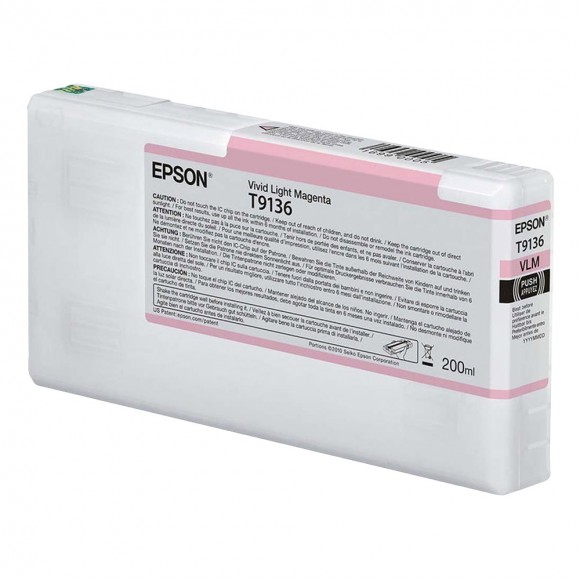 Epson Vivid Light Magenta 200ml Ink for SC-P5000 T9136